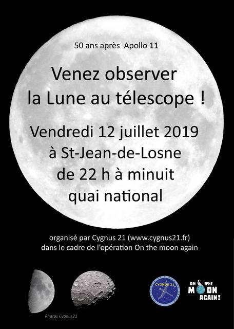Affiche La lune à Saint-Jean-de-Losne